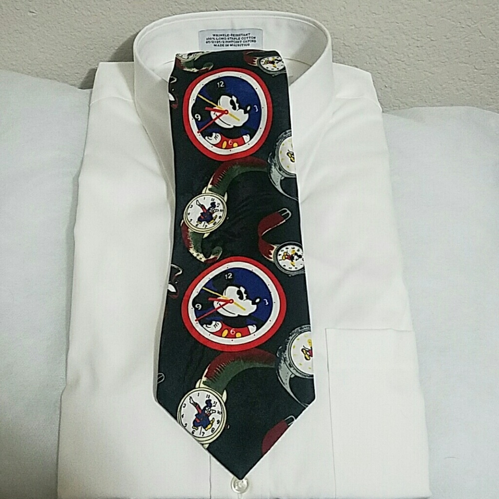 Mens Mickey Watch Tie